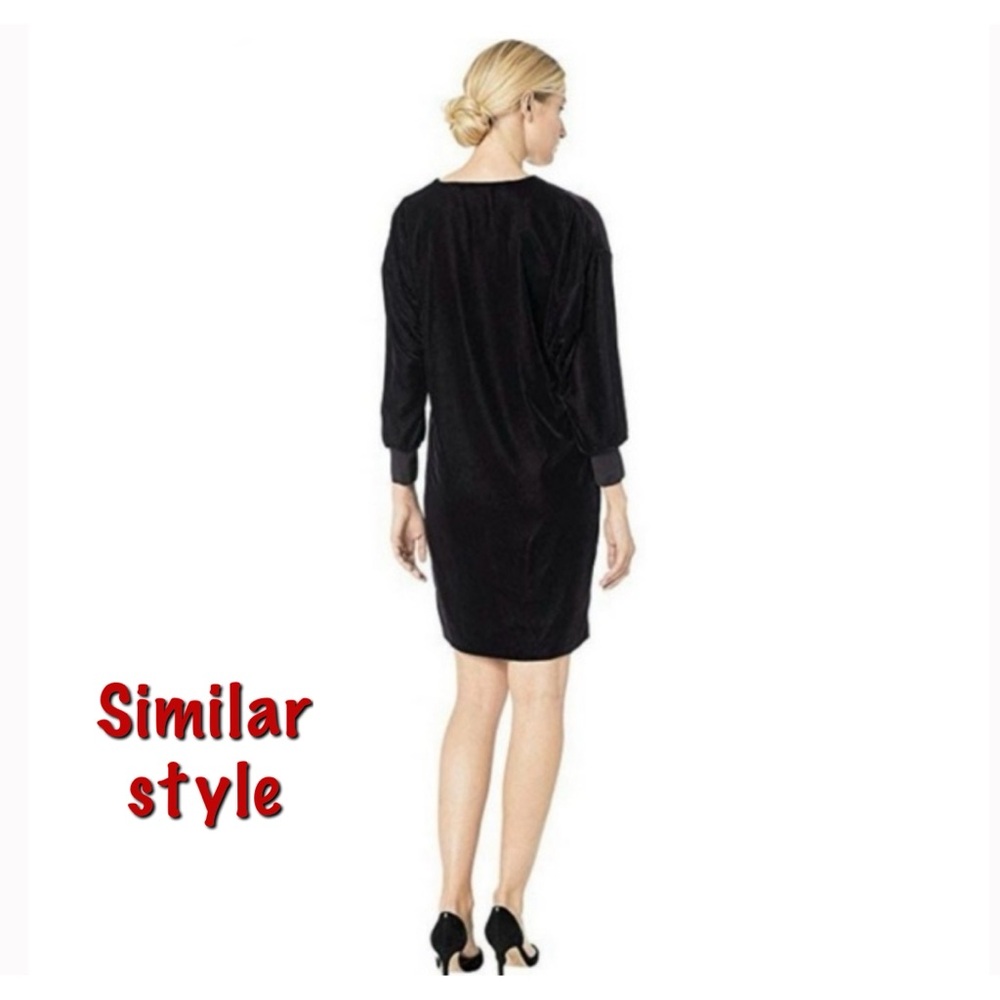Cinq a Sept Velvet Shift Dress- w/ flaws - Picture 4 of 12